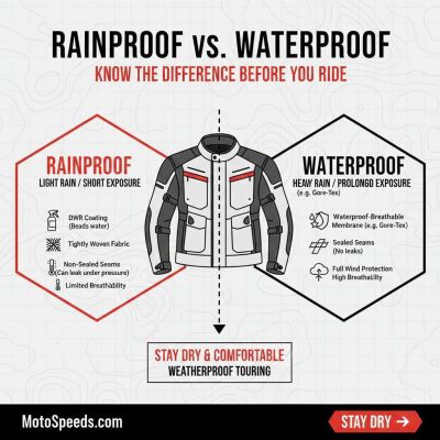 Rainproof vs Waterproof