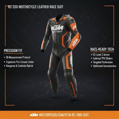 KTM RC 390 Motorcycle Leather Race Suit