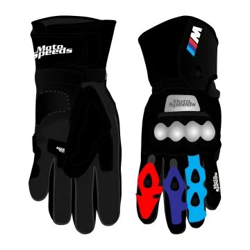 BMW M1000RR Motorcycle Leather Gloves