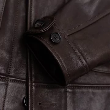 Cossack Brown Leather Jacket