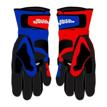 Honda CBR Fireblade Motorcycle Leather Gloves Palm View