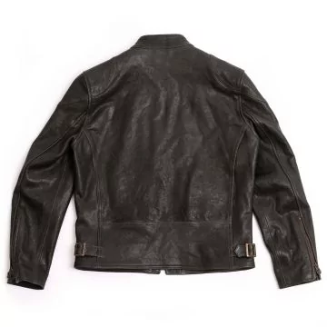 vintage leather cafe racer jacket