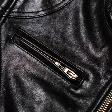 Womens Cafe Racer Leather Jacket Black