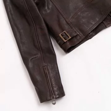 cafe racer brown jacket