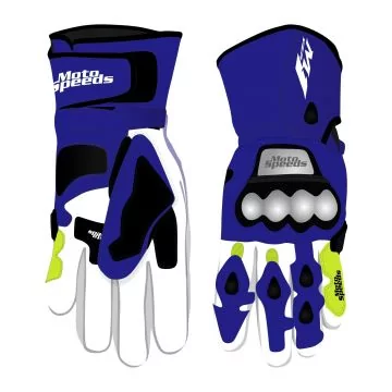 Yamaha M1 Motorcycle Leather Gloves