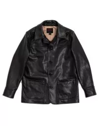 leather car coat
