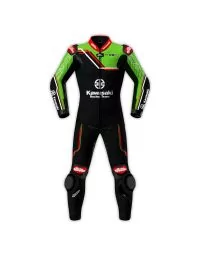 Kawasaki ZX10R Leather Motorcycle Suit 