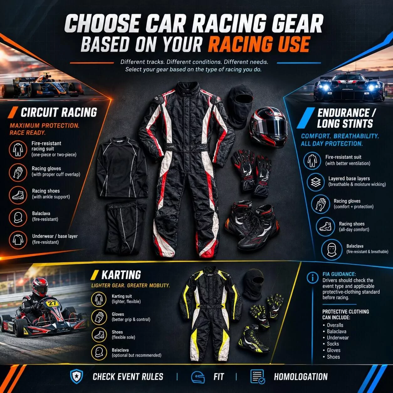 Car Racing Gear Based on Your Racing Use