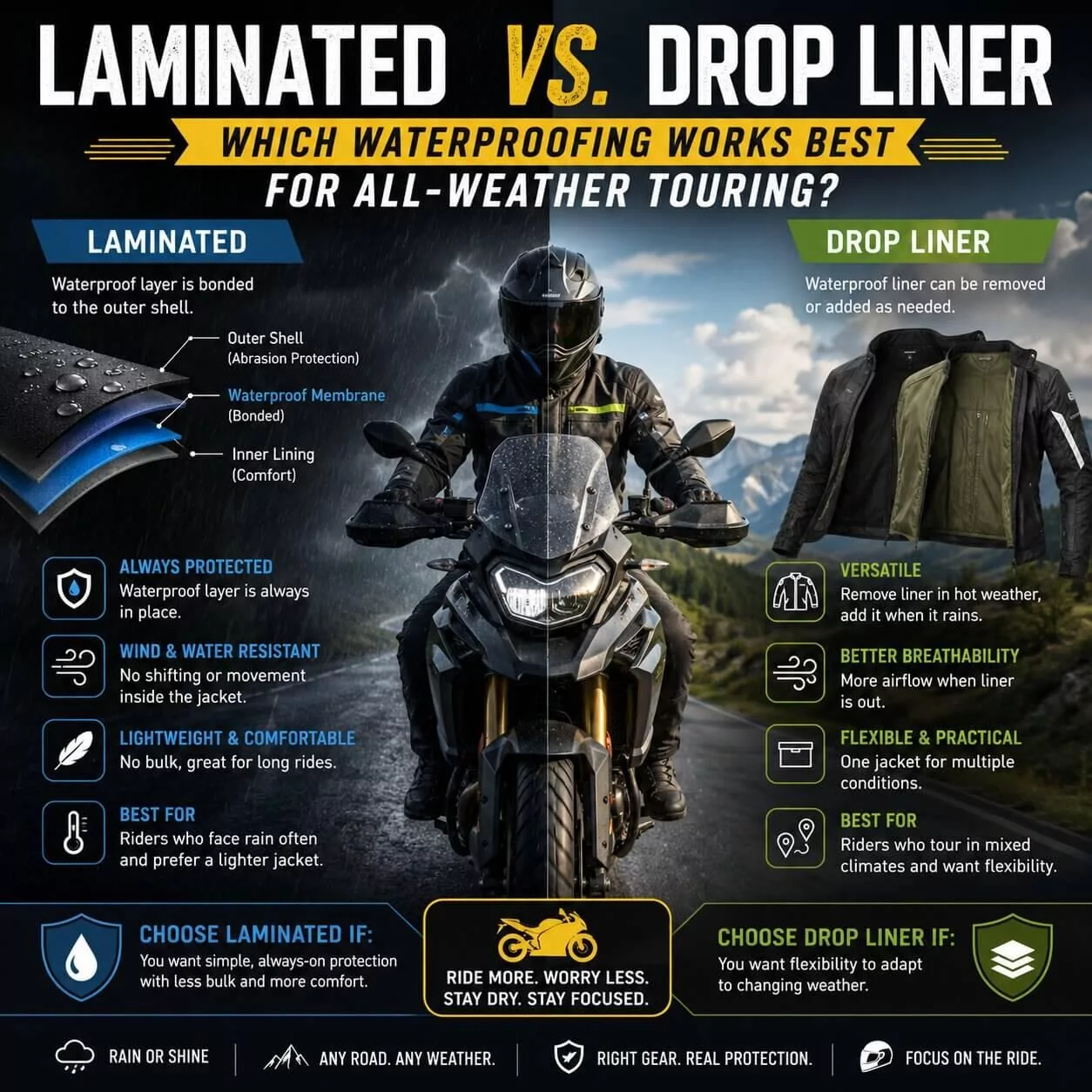 Laminated vs drop liner Gear