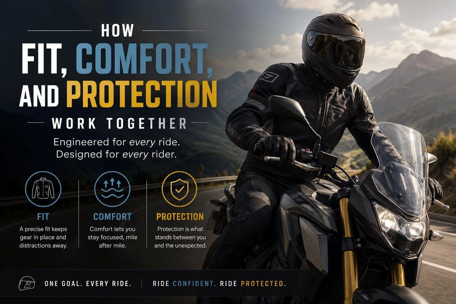 Moto Gear Essentials Fit Comfort Protection