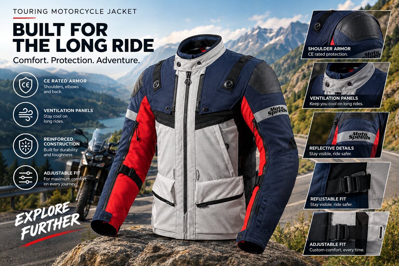 Motorcycle Jacket For Mountain Riding