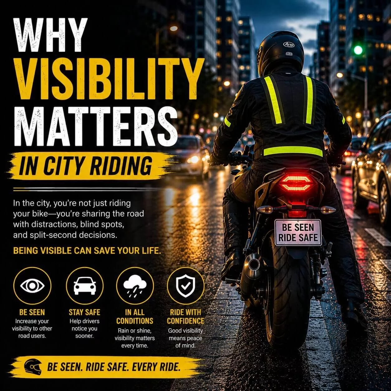 Visibility Matters in City Riding